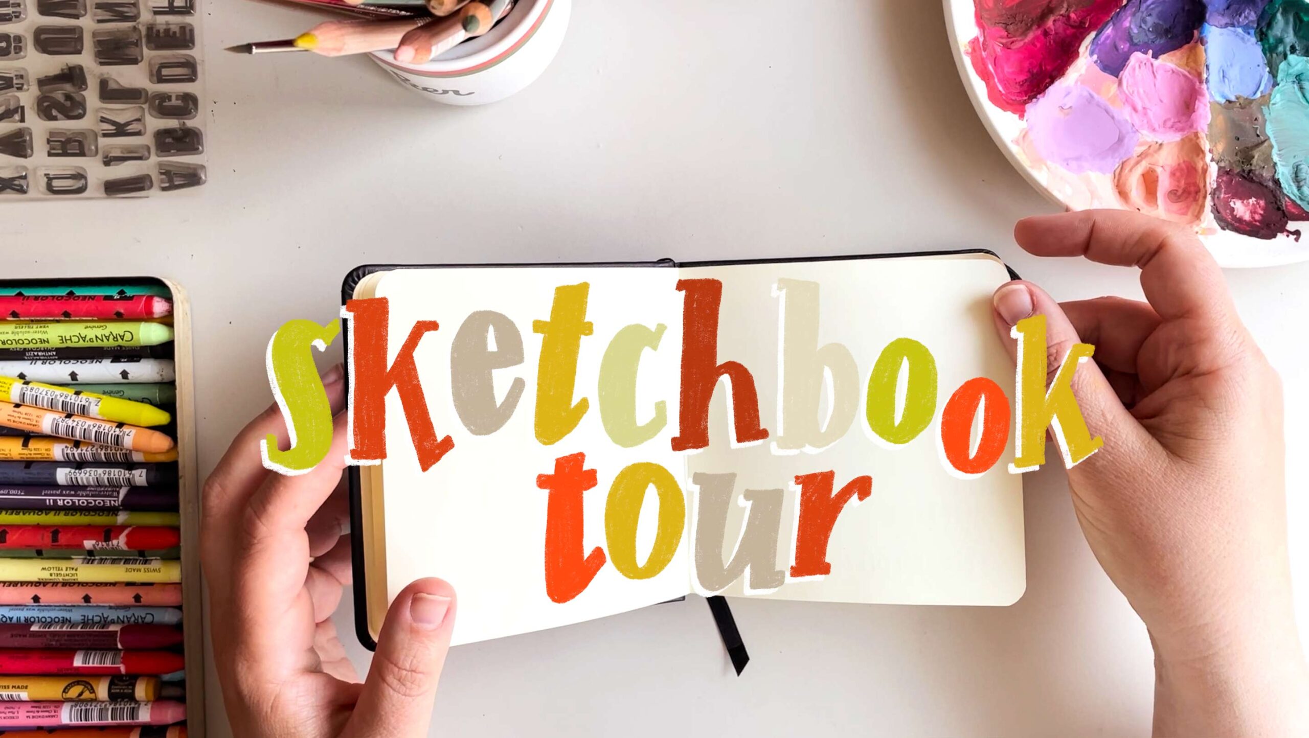 My First Gouache Sketchbook Tour 